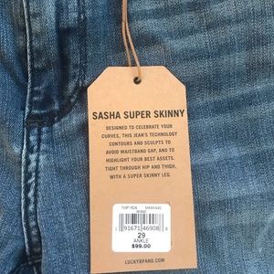 Lucky Brand Sasha super skinny jeans